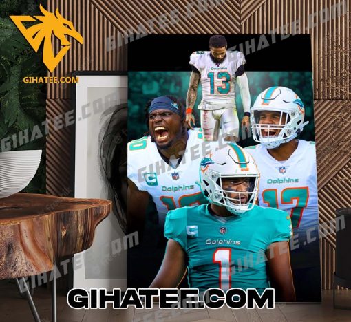 Welcome To Miami Dolphins Odell Beckham Jr Poster Canvas