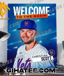 Welcome To The Show Christian Scott New York Mets Poster Canvas
