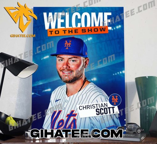 Welcome To The Show Christian Scott New York Mets Poster Canvas