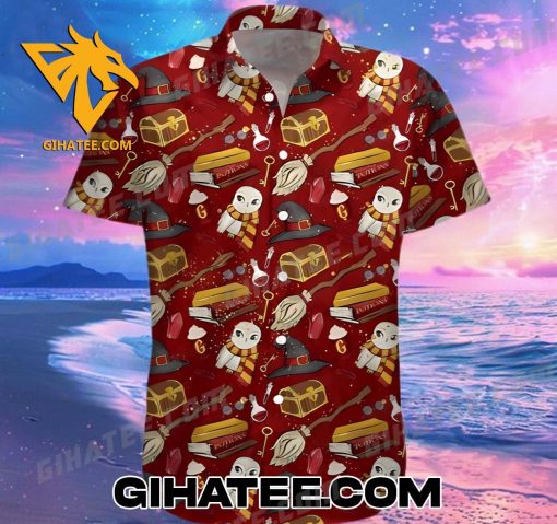 Wizard Owl Magic Harry Potter Short-Sleeve Hawaiian Shirts