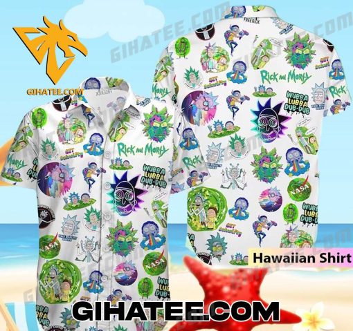 Wubba Lubba Dub Dub Rick And Morty Hawaiian Shirt Set