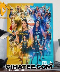 2024 Caitlin Clark vs Angel Reese At WNBA Poster Canvas