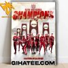 2024 Champions Oklahoma Sooners 4 Peat In NCAA Softball History Poster Canvas