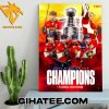 2024 Florida Panthers Stanley Cup Champions For First Time In Their History Poster Canvas