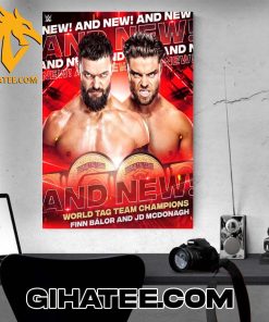 And New World Tag Team Champions 2024 Finn Balor And Jordan Devlin Poster Canvas