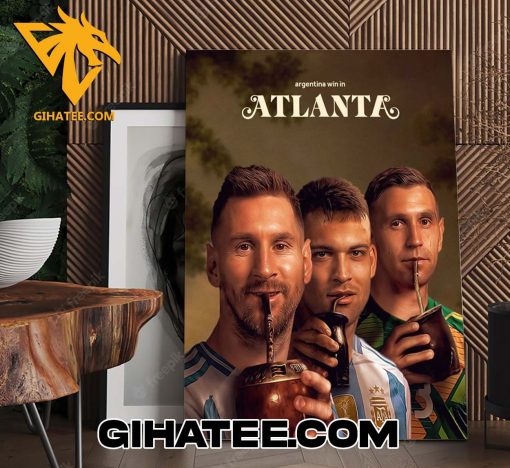 Argentina kick off their Copa América title defense with a W in Atlanta Poster Canvas