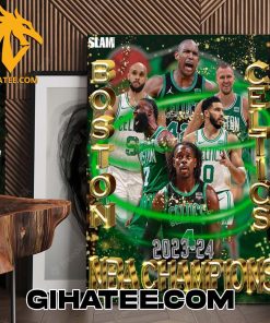 Boston Celtics 2023 – 2024 NBA Champions Poster Canvas