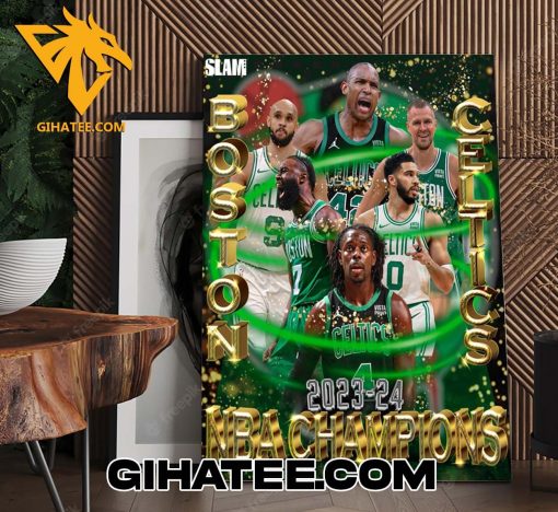 Boston Celtics 2023 – 2024 NBA Champions Poster Canvas