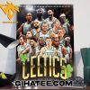 Boston Celtics 2024 NBA Champions Banner 18 Is Here Poster Canvas