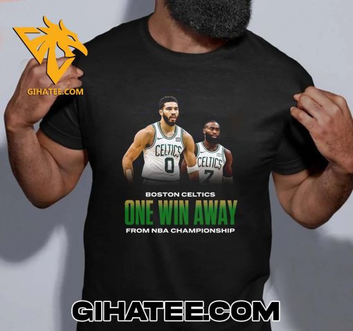 Boston Celtics One Win Away From NBA Championship T-Shirt