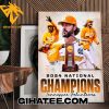 CONGRATS TENNESSEE VOLS ARE NATIONAL CHAMPS FOR THE FIRST TIME IN PROGRAM HISTORY POSTER CANVAS