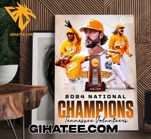 CONGRATS TENNESSEE VOLS ARE NATIONAL CHAMPS FOR THE FIRST TIME IN PROGRAM HISTORY POSTER CANVAS