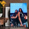 Caitlin Clark And Aliyah Boston Chicago Sky Poster Canvas