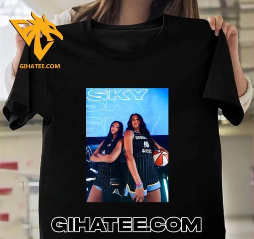 Caitlin Clark And Aliyah Boston Chicago Sky T-Shirt