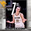 Caitlin Clark Tied For Most By WNBA Rookie 7 Made Threes Poster Canvas