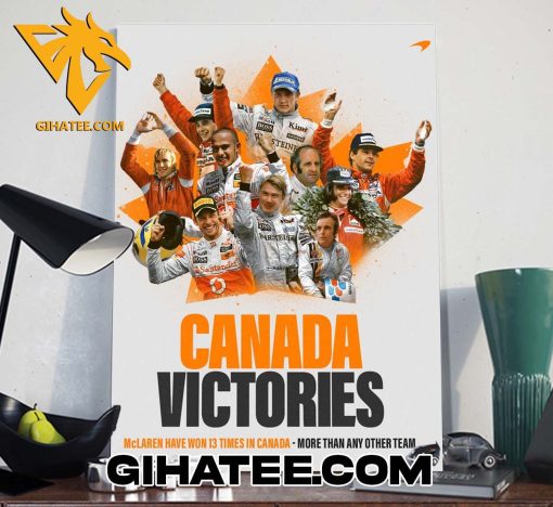 Canada Victories McLaren Have Won 13 Times In Canada More Than Any Other Team Poster Canvas