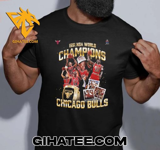 Celebrate 1991 NBA World Champions Chicago Bulls T-Shirt