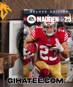 Christian McCaffrey Deluxe Edition Madden NFL 25 Poster Canvas