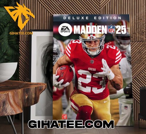 Christian McCaffrey Deluxe Edition Madden NFL 25 Poster Canvas