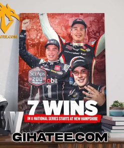 Christopher Bell 7 Wins In 11 National Series Starts At New Hampshire Nascar Poster Canvas