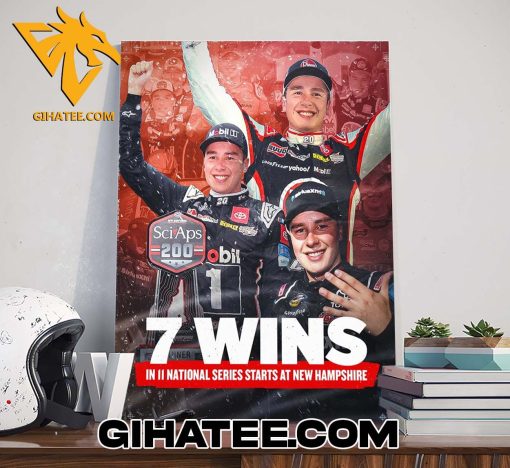 Christopher Bell 7 Wins In 11 National Series Starts At New Hampshire Nascar Poster Canvas