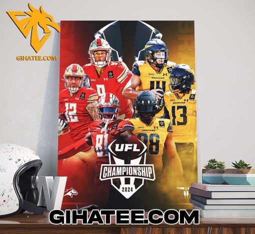 Coming Soon Birmingham Stallions Vs San Antonio Brahmas Matchup UFL Championship 2024 Poster Canvas