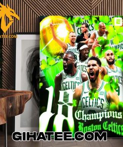 Congrats Boston Celtics Are NBA Champions For First Time In 16 Years Poster Canvas