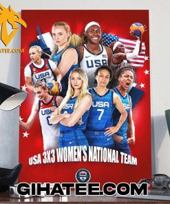 Congrats USA Basketball 3×3 Champions 2024 Poster Canvas