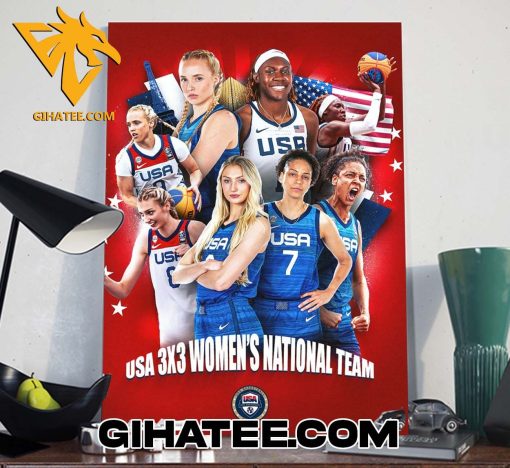 Congrats USA Basketball 3×3 Champions 2024 Poster Canvas