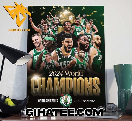 Congratulations Boston Celtics 2024 World Champions Poster Canvas