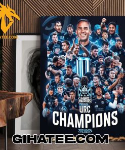 Congratulations Glasgow Warriors Champs 2024 URC Championship Poster Canvas