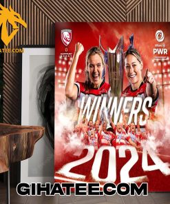 Congratulations Gloucester-Hartpury Back To Back Champions 2024 Poster Canvas