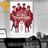 Congratulations Oklahoma Sooners Champions 2024 First Four Peat In NCAA Softball History Poster Canvas