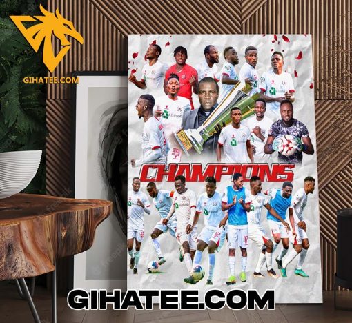 Congratulations Rangers International FC Champions Of NPFL 2024 Poster Canvas