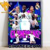Congratulations Real Madrid Champions 2024 London 24 Final Poster Canvas