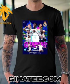 Congratulations Real Madrid Champions 2024 London 24 Final T-Shirt