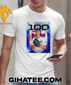 Congratulations Tyler Glasnow 100Ks Los Angeles Dodgers T-Shirt