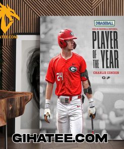 D1Baseball 2024 D1 Baseball National Player Of the Year Charlie Condon Poster Canvas