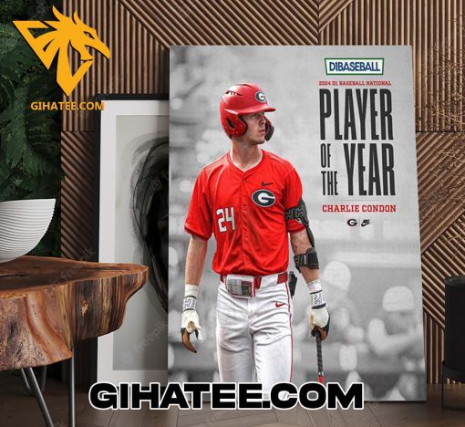 D1Baseball 2024 D1 Baseball National Player Of the Year Charlie Condon Poster Canvas