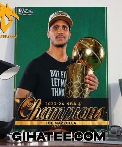 First Time NBA Champion As A Head Coach Joe Mazzulla Boston Celtics Poster Canvas