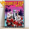 Florida Panthers On Stanley Cup Mestari Style Art Poster Canvas