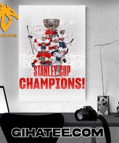 Florida Panthers Stanley Cup champions 2024 Trophy Poster Canvas