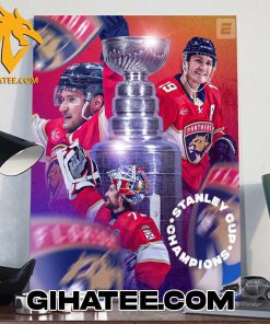 Florida Panthers Win The Stanley Cup 2024 For The First Time In Franchise History Poster Canvas