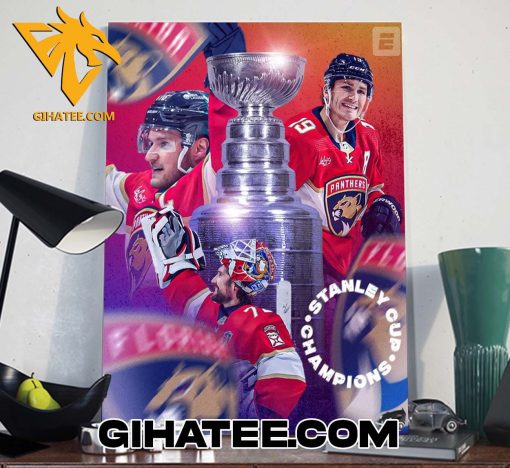 Florida Panthers Win The Stanley Cup 2024 For The First Time In Franchise History Poster Canvas