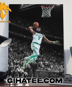 Highlight Jaylen Brown Boston Celtics In NBA Finals Poster Canvas