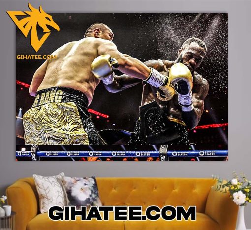 Highlight Zhilei Zhang flattened Deontay Wilder Poster Canvas