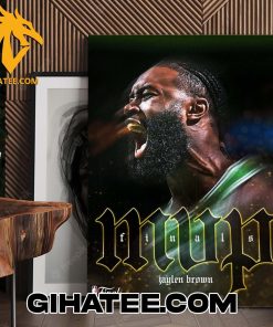 Jaylen Brown Is The 2024 Finals MVP Boston Celtics Championship Poster Canvas