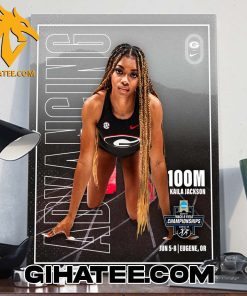 Kaila Jackson 100m Track And Field Championship 2024 Poster Canvas