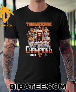 Limited Edition Tennessee Volunteers NCAA Baseball National Champions 2024 Team T-Shirt