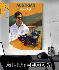 Mercedes-AMG PETRONAS F1 Team Austrian GP 2024 Poster Canvas